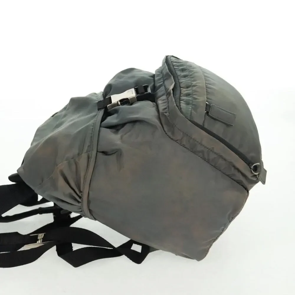 Prada Nylon Backpack Gray
